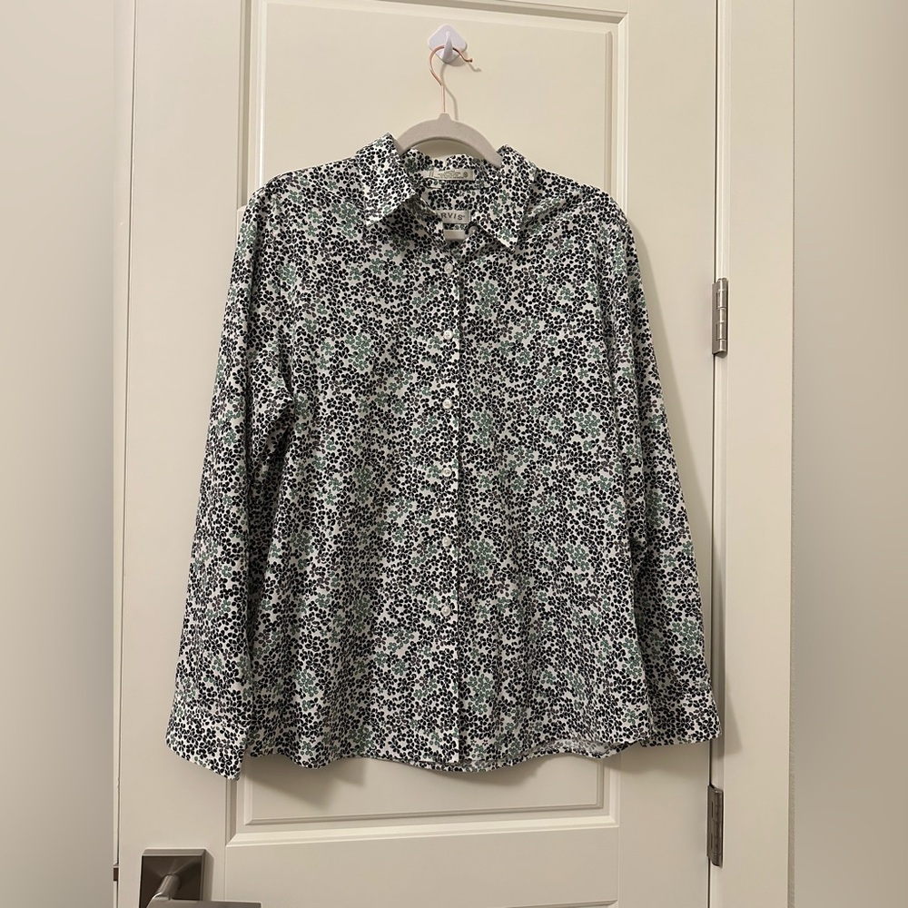 Orvis Floral Button-Up Shirt size 16 Large extra Large